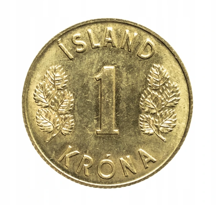 Islandia 1 korona, 1973 rok.