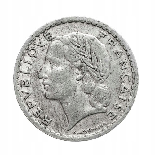 Francja, 5 franków, 1947 rok.