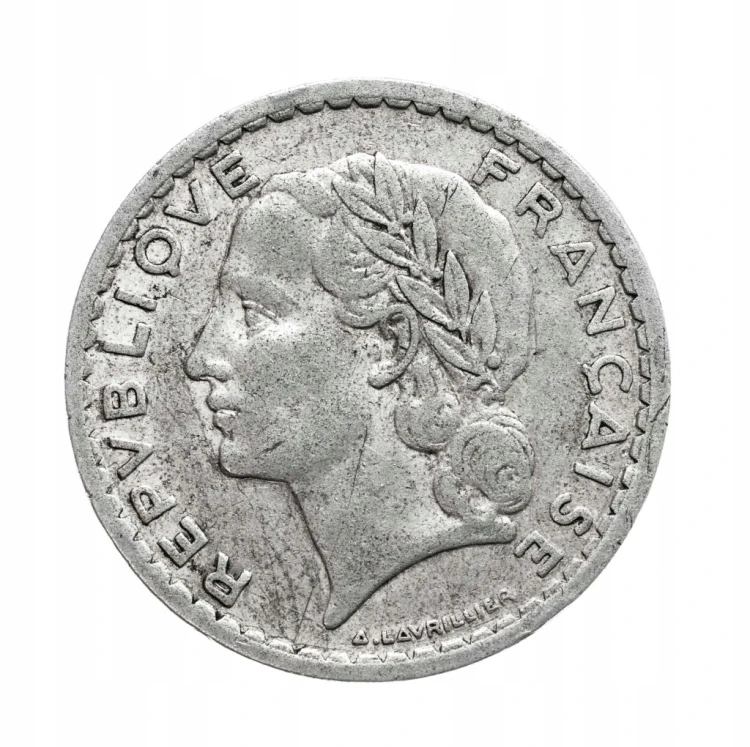 Francja, 5 franków, 1947 rok.
