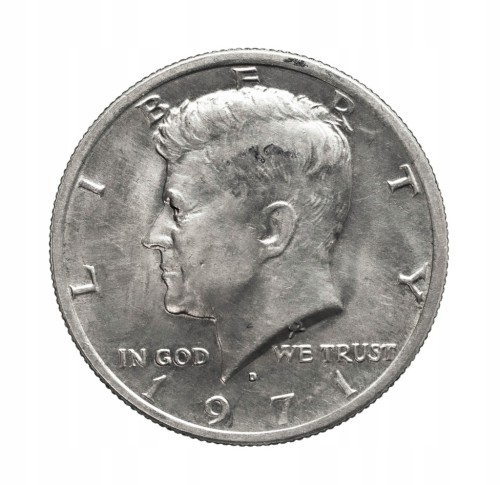 Stany Zjednoczone Ameryki (USA), Pół Dolara, Kennedy, 1971 rok.
