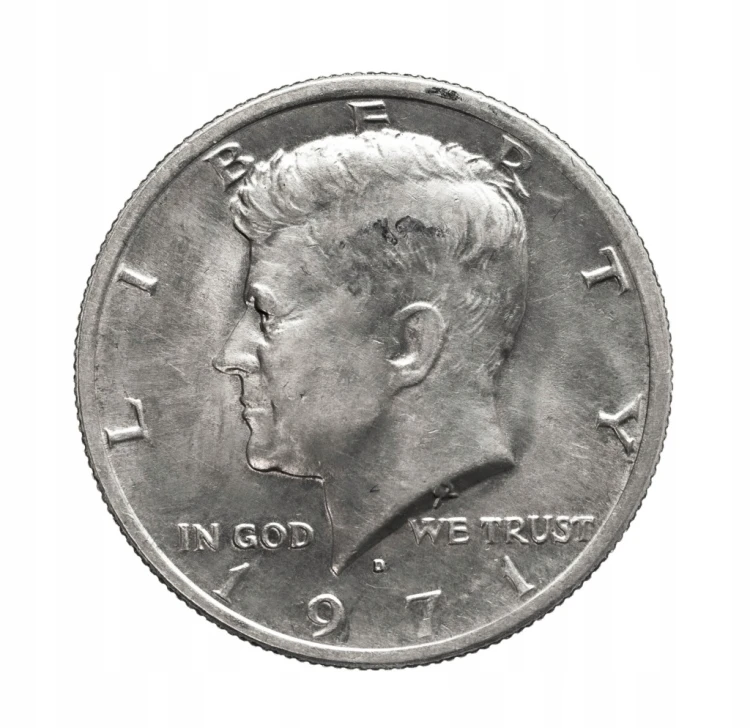 Stany Zjednoczone Ameryki (USA), Pół Dolara, Kennedy, 1971 rok.