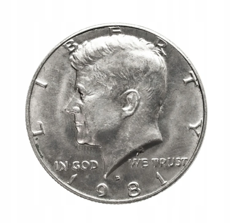 Stany Zjednoczone Ameryki (USA), Pół Dolara, Kennedy, 1981 rok.