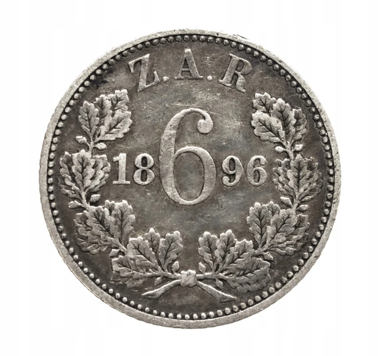 Republika Południowej Afryki, 6 pensów 1896 rok