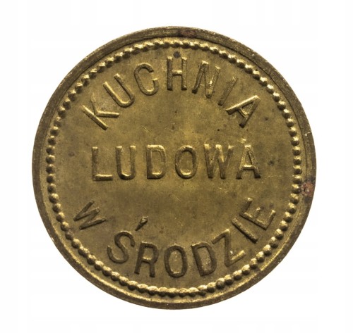 Środa Wlkp., żeton - Kuchnia Ludowa, nominał 2 (cienka cyfra)