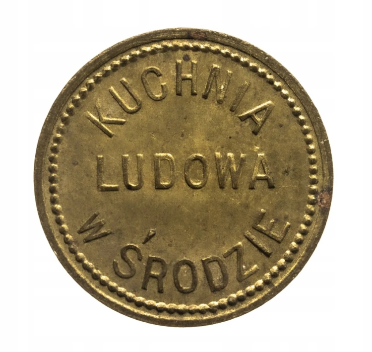 Środa Wlkp., żeton - Kuchnia Ludowa, nominał 2 (cienka cyfra)