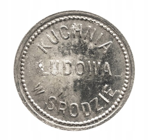 Środa Wlkp., żeton - Kuchnia Ludowa, nominał 5