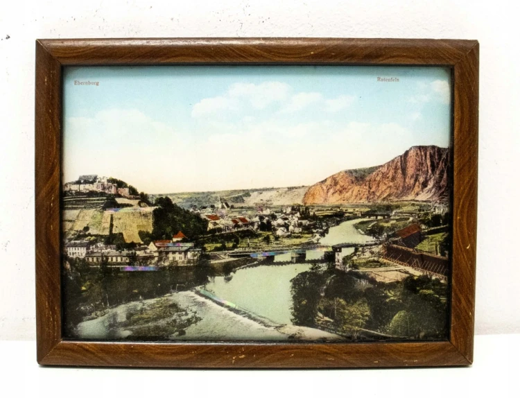 EBERNBURG, NIEMCY - ZAMEK I PANORAMA, SKAŁA ROTENFELS, POCZ. XX WIEKU