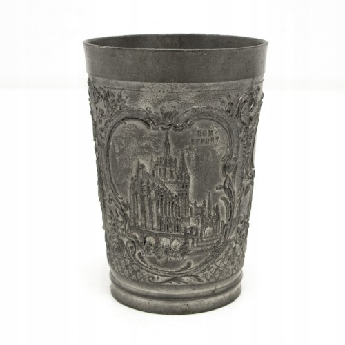 STARY METALOWY KIELICH KATEDRA ERFURT, ZAMEK WARTBURG, NIEMCY