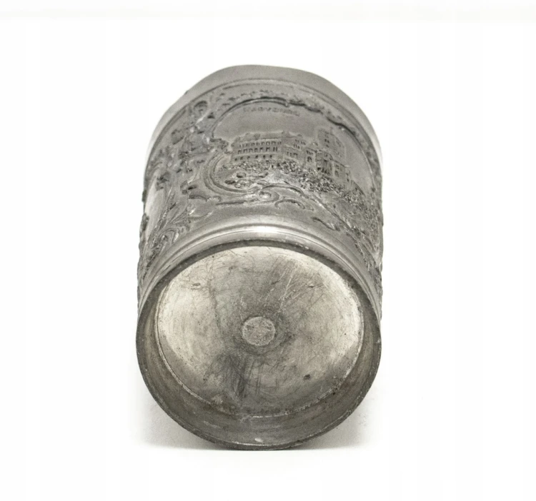 STARY METALOWY KIELICH KATEDRA ERFURT, ZAMEK WARTBURG, NIEMCY