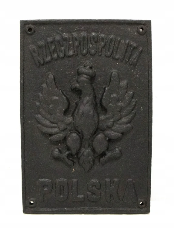 STARA PLAKIETA GRANICZNA POLSKI, ORZEŁ II RP (PÓŹNIEJSZY ODLEW)