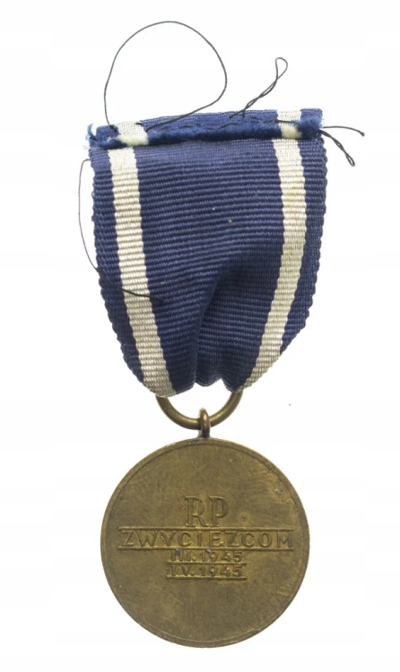MEDAL ZA ODRĘ - NYSĘ - BAŁTYK Z LEGITYMACJĄ, WROCŁAW 1946
