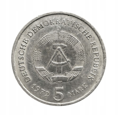 Niemcy, NRD 5 marek Miśnia, 1972 rok.