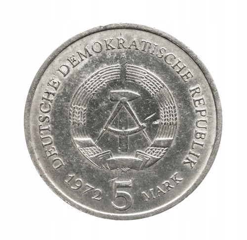 Niemcy, NRD 5 marek Miśnia, 1972 rok.