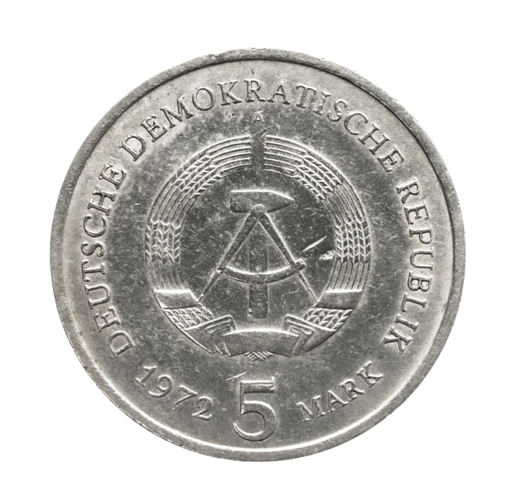 Niemcy, NRD 5 marek Miśnia, 1972 rok.