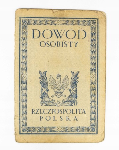 STARY DOWÓD OSOBISTY, ŁÓDŹ / WIELUŃ 1925