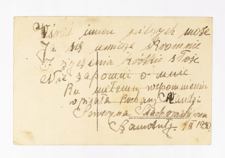 STARA POCZTÓWKA - KOBIETA Z RAKIETĄ DO TENISA, SZAMOTUŁY 1930