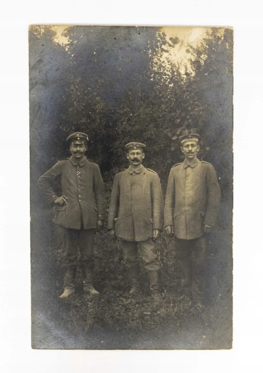 STARA FOTOGRAFIA - ŻOŁNIERZE PRUSCY 1917