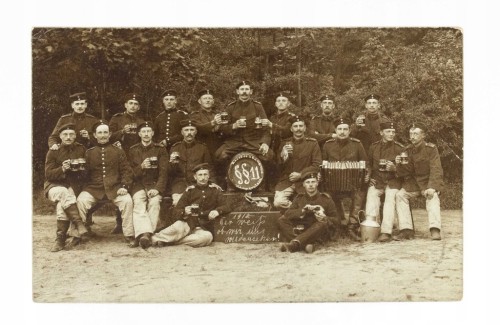 FOTOGRAFIA - ŻOŁNIERZE PRUSCY, 11 PUŁK REZERWY, (HAMMERSTEIN) CZARNE 1910