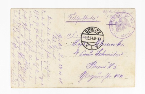 FOTOGRAFIA ŻOŁNIERZE REKRUCI 19 PUŁKU PIECHOTY, ZGORZELEC / POZNAŃ 1914