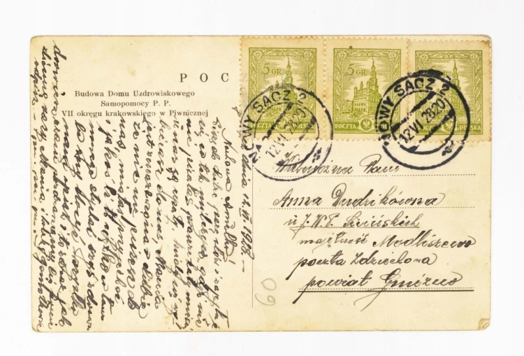 PIWNICZNA-ZDRÓJ - BUDOWA DOMU UZDROWISKOWEGO, NOWY SĄCZ / MODLISZEWO 1928