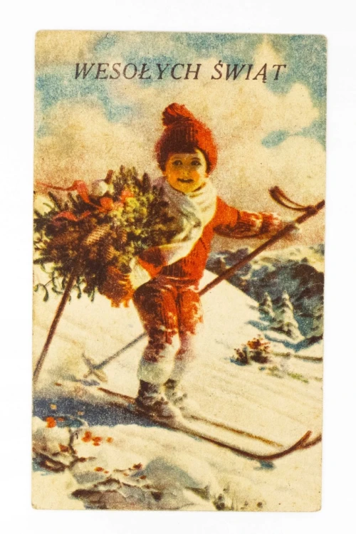 STARA POCZTÓWKA BOŻONARODZENIOWA - NOWY SĄCZ / POZNAŃ 1942
