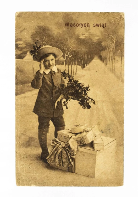 STARA POCZTÓWKA BOŻONARODZENIOWA - NOWY SĄCZ / POZNAŃ 1928
