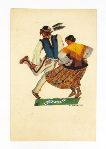 STARA POCZTÓWKA - GÓRALSKI, TAŃCE POLSKIE, ZOFIA STRYJEŃSKA 1927