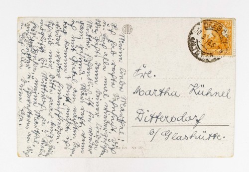 STARA POCZTÓWKA - KRAJOBRAZ WIEJSKI, DREZNO / DITTERSDORF 1918