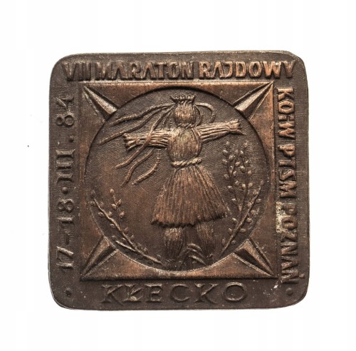 ODZNAKA VII MARATON RAJDOWY KOiW PTSM POZNAŃ, KŁCECKO 1984