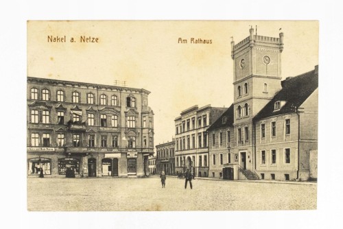 NAKŁO NAD NOTECIĄ - RYNEK, RATUSZ, FELDPOST, I WŚ
