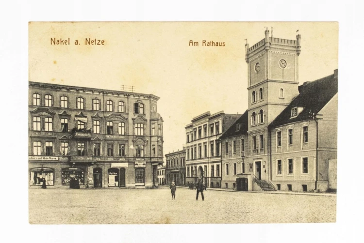 NAKŁO NAD NOTECIĄ - RYNEK, RATUSZ, FELDPOST, I WŚ