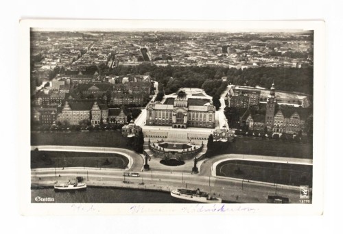 SZCZECIN - PANORAMA, WAŁY CHROBREGO 1941
