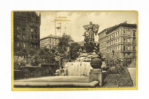 SZCZECIN - FONTANNA MANZLA 1924