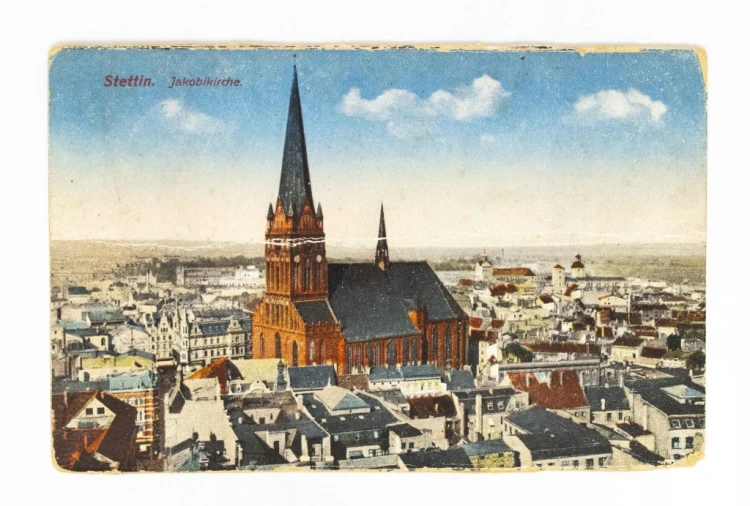 SZCZECIN - BAZYLIKA ŚWIĘTEGO JAKUBA APOSTOŁA, POCZ. XX WIEKU