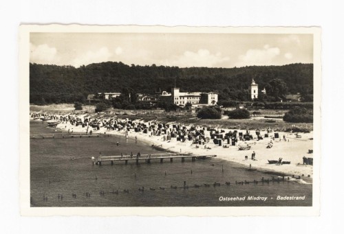 MIĘDZYZDROJE - PLAŻA, STRANDHOTEL, WOJSKOWY DOM WYPOCZYNKOWY FREGATA 1940