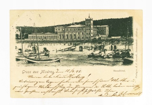 MIĘDZYZDROJE - STRANDHOTEL, WOJSKOWY DOM WYPOCZYNKOWY FREGATA 1898