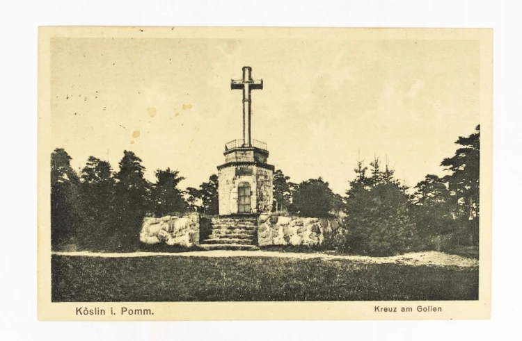 KOSZALIN - GÓRA CHEŁMSKA, POMNIK ŻOŁNIERZY PRUSKICH 1927