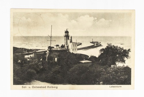 KOŁOBRZEG - PORT, LATARNIA MORSKA 1929