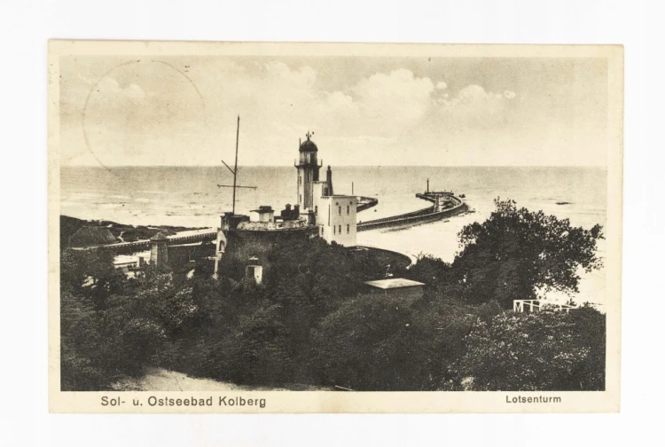 KOŁOBRZEG - PORT, LATARNIA MORSKA 1929
