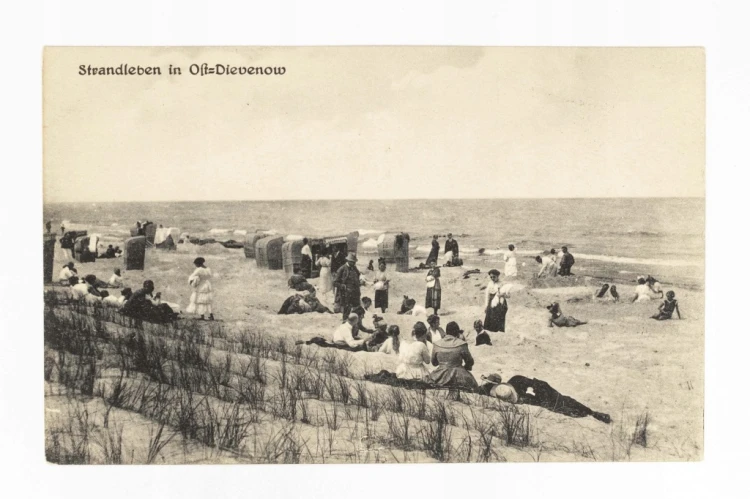 DZIWNÓW - PLAŻA, KOSZE PLAŻOWE, POCZ. XX WIEKU