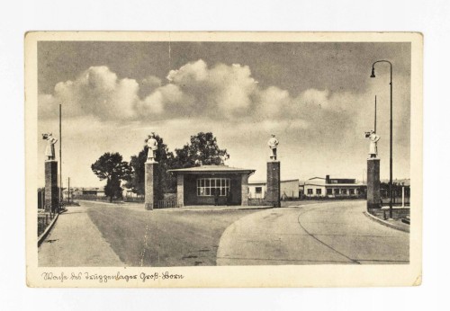 BORNE SULINOWO - KOSZARY WOJSKOWE, BRAMA WJAZDOWA LATA 30