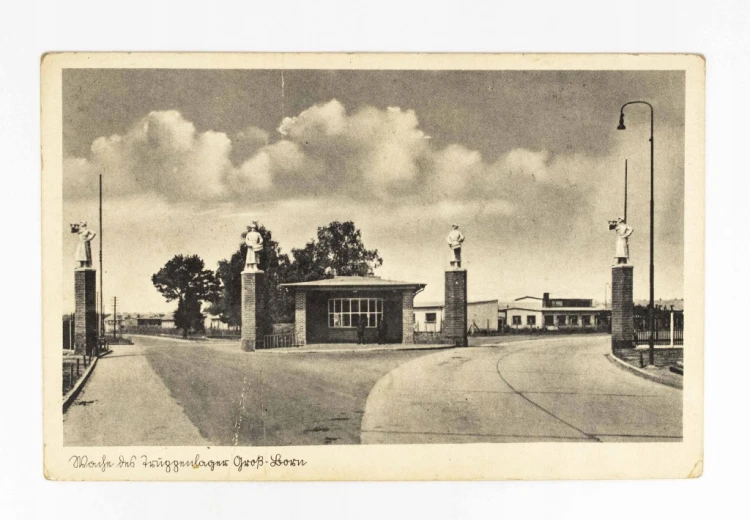 BORNE SULINOWO - KOSZARY WOJSKOWE, BRAMA WJAZDOWA LATA 30