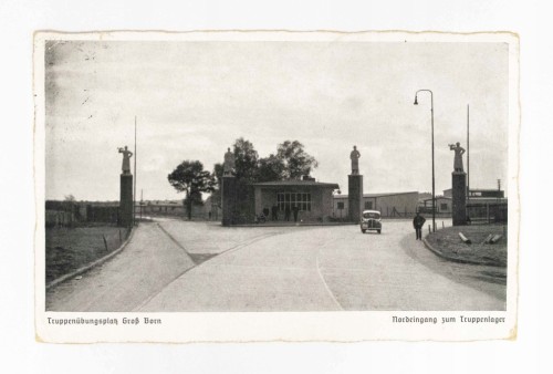 BORNE SULINOWO - KOSZARY WOJSKOWE, BRAMA WJAZDOWA 1938