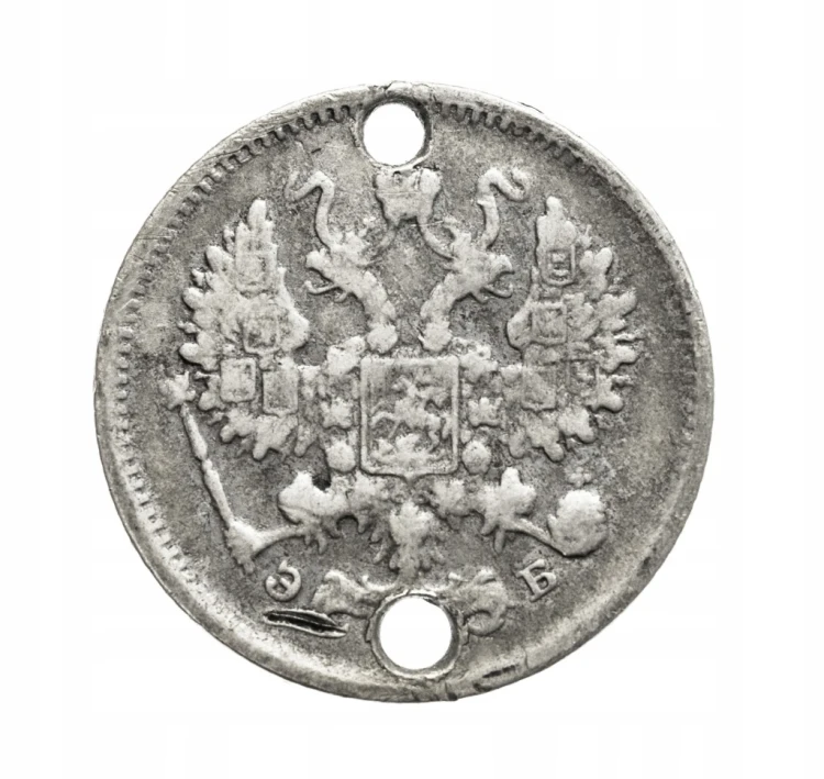 Rosja, Mikołaj II 1894-1917, 10 kopiejek 1906 rok.