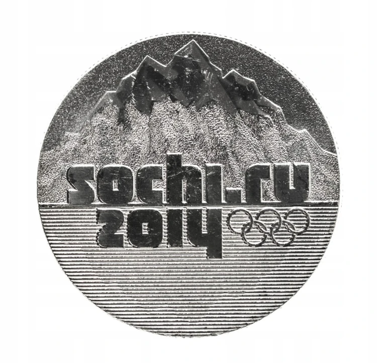 Rosja,25 rubli, XXII Zimowe Igrzyska Olimpijskie, Soczi 2014 logo 2014r