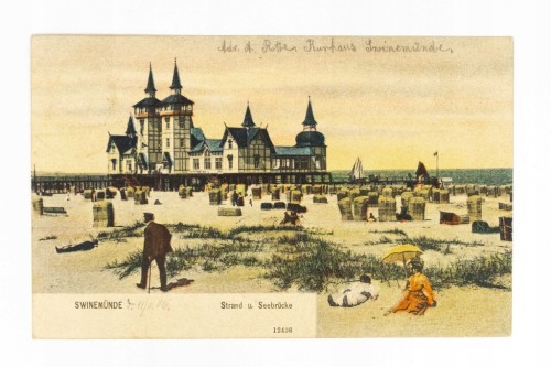ŚWINOUJŚCIE - PLAŻA, MOLO SPACEROWE, RASTAURACJA 1906