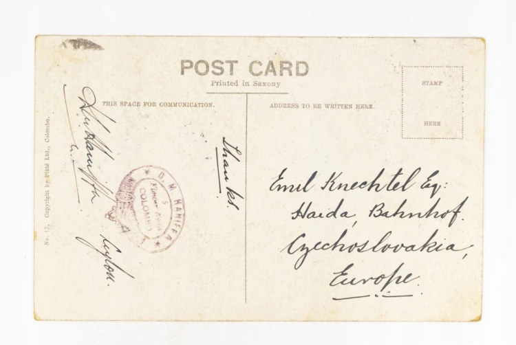 SRI LANKA - KOBIETA Z TAMILU NA RIKSZY 1932