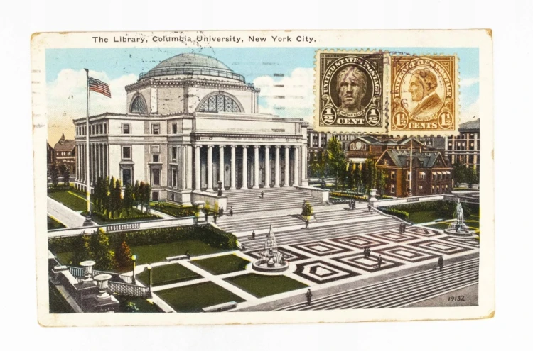 STANY ZJEDNOCZONE, NOWY JORK - BIBLIOTEKA, UNIWERSYTET COLUMBIA 1926