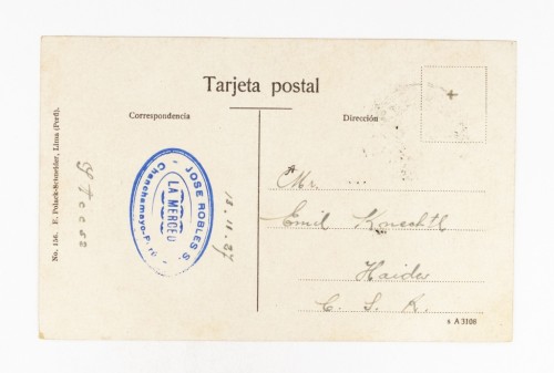 PERU, PUNO - KATEDRA ŚW. KAROLA I PLAC PLAZA MAYOR 1927