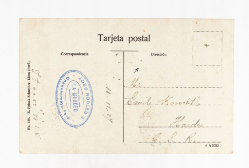 PERU, LIMA - KOŚCIÓŁ RECOLETA 1927